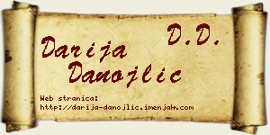 Darija Danojlić vizit kartica